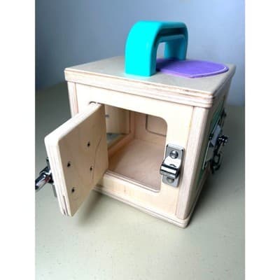 Lovevery The Lockbox Toy Montessori Wood Toys Fine Motor Skills 19-21 Months - Thumbnail 4