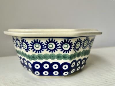 Boleslawiec Polish Pottery Octagonal Bowl 6.25” - Thumbnail 4