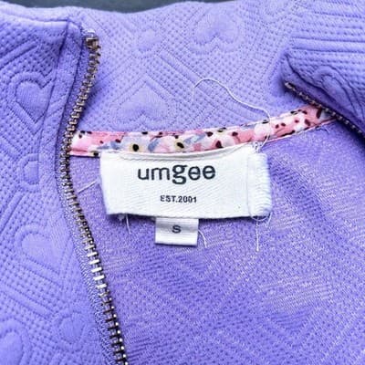 Umgee Heart Knit Jacquard Sleeveless Half-Zip Mini Dress Small - Thumbnail 6