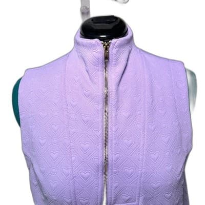 Umgee Heart Knit Jacquard Sleeveless Half-Zip Mini Dress Small - Thumbnail 9