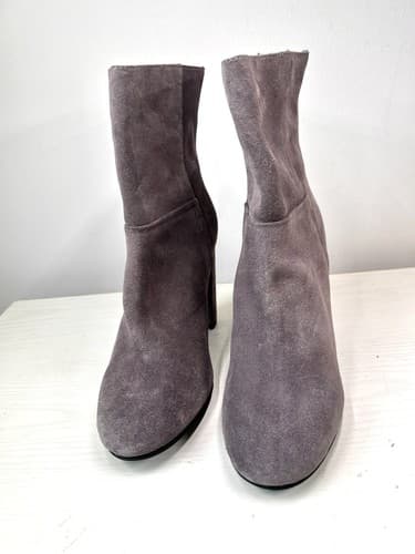 Seychelles Gray Boots with Chunky Heel and Rounded Toe Size 8 - Thumbnail 2