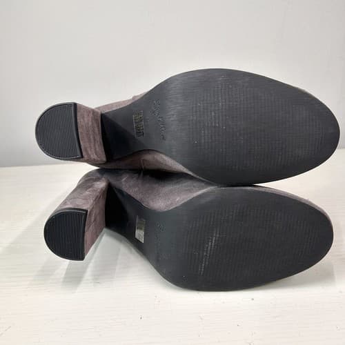 Seychelles Gray Boots with Chunky Heel and Rounded Toe Size 8 - Thumbnail 7