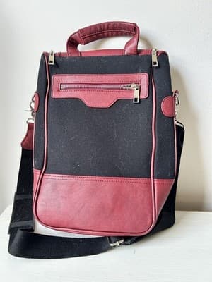 Vetelli Italian Leather Wine Tote Adjustable Removable Straps - Thumbnail 3