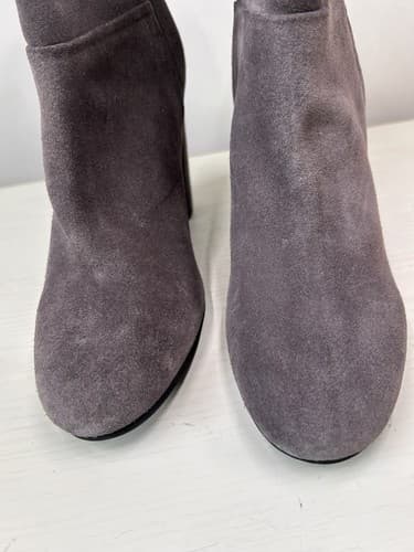 Seychelles Gray Boots with Chunky Heel and Rounded Toe Size 8 - Thumbnail 3