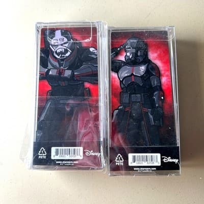 NIB FiGPiN - Star Wars: The Bad Batch - Wrecker #766 & Echo #767 - NEW - Sealed - Thumbnail 3