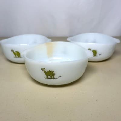 Set of 3 vintage Anchor Hocking Fire-King BC Comics Johnny Hart bowls + Grog mug - Thumbnail 4