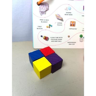 Lovevery The Explorer Kit - First Blocks, Stacking Ring Tube, Montessori Egg - Thumbnail 2