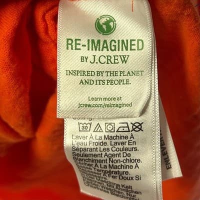 J.Crew orange classic-fit button-down shirt 100% cotton gauze fabric Size 8 - Thumbnail 6