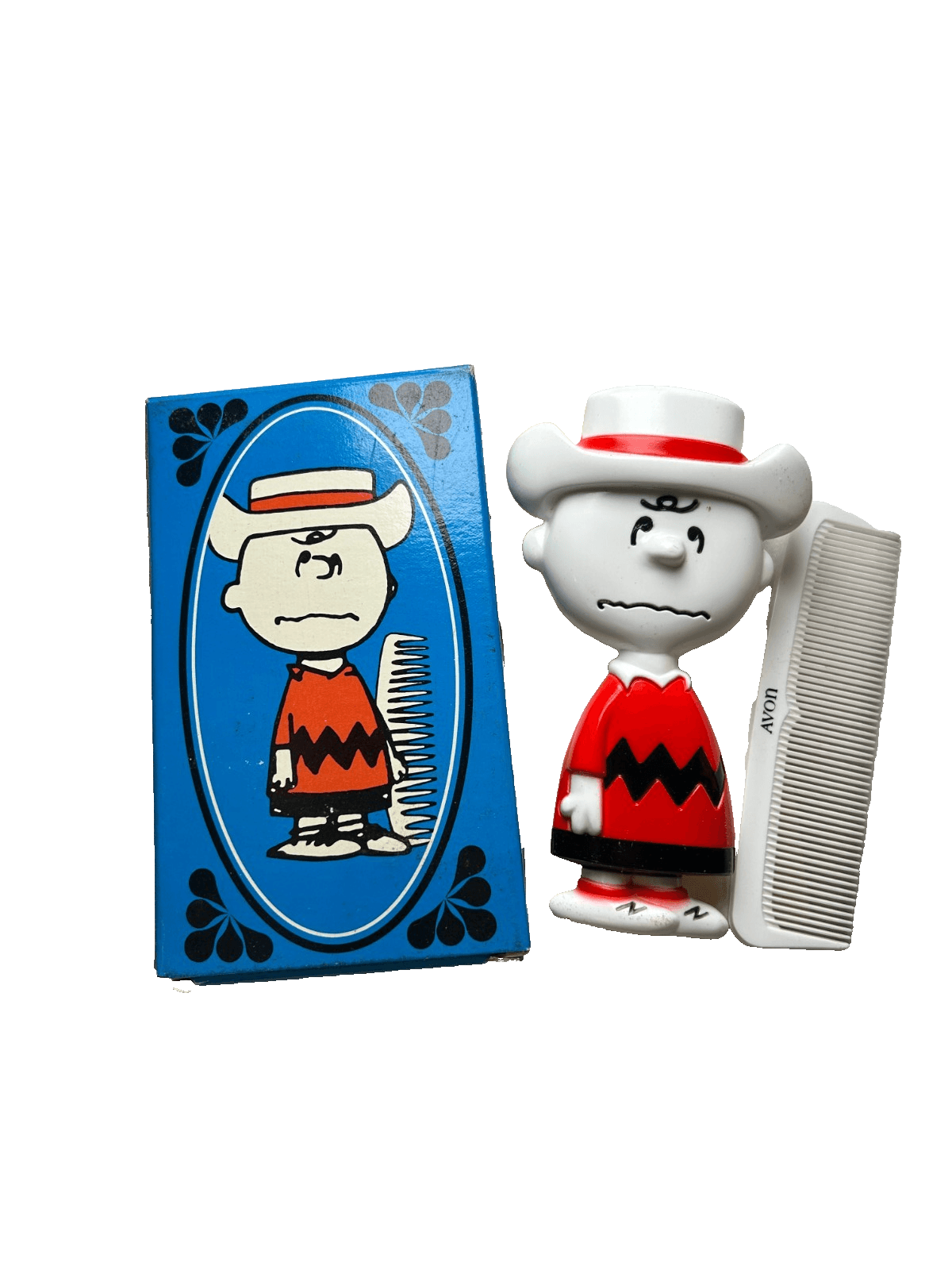 NEW IN BOX Vintage Avon Peanuts Charlie Brown Brush and Comb Set