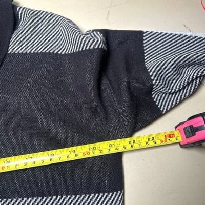Calvin Klein black, white, and gray cowl neck pullover sweater Medium - Thumbnail 6