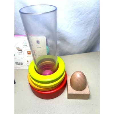Lovevery The Explorer Kit - First Blocks, Stacking Ring Tube, Montessori Egg - Thumbnail 4