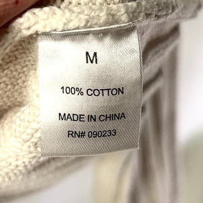 LA Hearts 100% Cotton cream ribbed knit mock neck cropped sweater Medium - Thumbnail 6