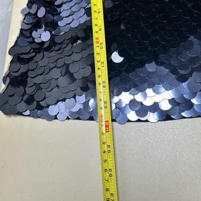 Black & Silver sequin sleeveless top XL - Thumbnail 4