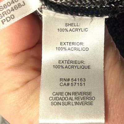 Calvin Klein black, white, and gray cowl neck pullover sweater Medium - Thumbnail 4