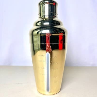 Viski gold tone cocktail shaker w/ G monogram - Thumbnail 3
