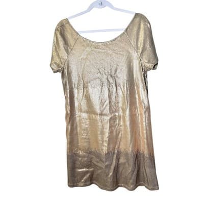 Free People Drenched in Sequins ombré metallic plunge back mini dress - Thumbnail 5