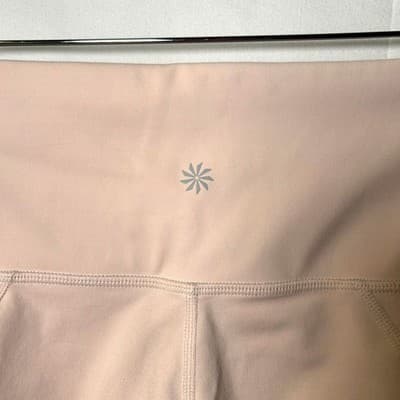 Athleta Eclipse 7/8 Tight in Ballerina Pale Pink Mesh Panel High Rise Medium - Thumbnail 8