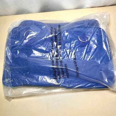 NEW 3 piece blue weekender bag tote set - Thumbnail 8