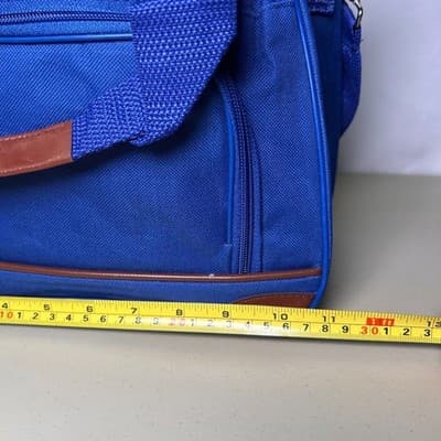NEW 3 piece blue weekender bag tote set - Thumbnail 3