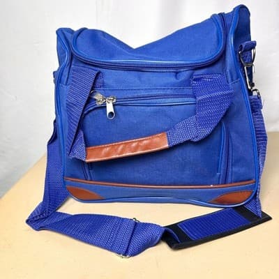 NEW 3 piece blue weekender bag tote set - Thumbnail 2
