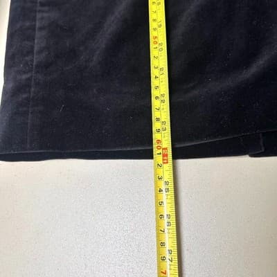 Ann Taylor Black Velvet Pencil Skirt Size 10 Dark Academia - Thumbnail 8