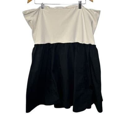 J.Crew Strapless Colorblock Midi Mixy Dress 2X - Thumbnail 4