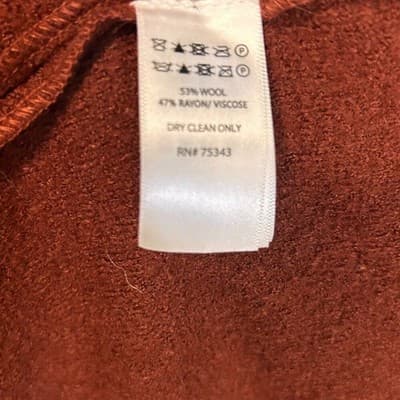 Rachel Zoe Orange Wool and Rayon Coat Size L - Thumbnail 8