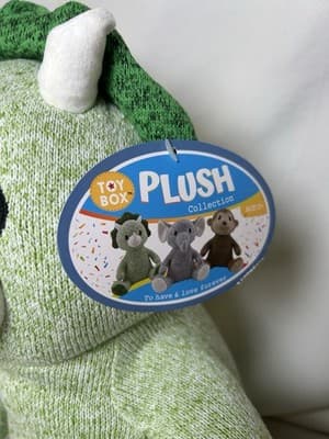 NWT Toy Box Plush Knitted Animals Triceratops - Thumbnail 2