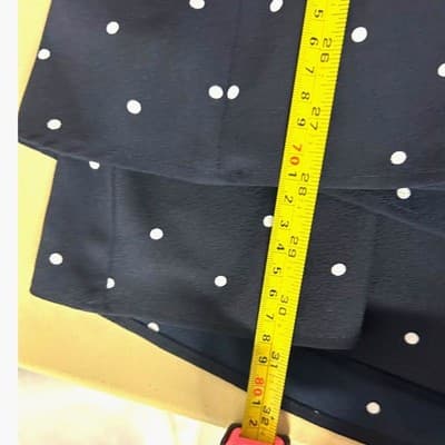 1. State navy polka dot tiered faux wrap dress XS - Thumbnail 8