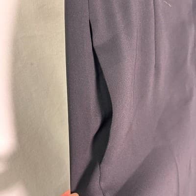 Yansi Fugel Black Polyester Pant Suit Size 8 Jacket Size 6 Pant - Thumbnail 8