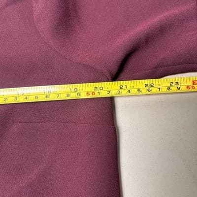 Ann Taylor Maroon Bell Sleeve Shift Dress Size 12 - Thumbnail 8