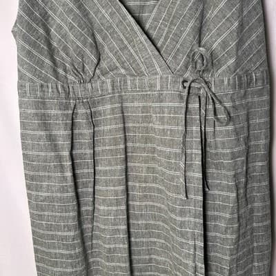 Patagonia Island Hemp Basin Green Crossover Dress Size 10 - Thumbnail 3
