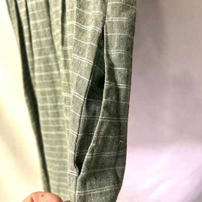 Patagonia Island Hemp Basin Green Crossover Dress Size 10 - Thumbnail 5