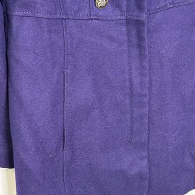 Guess double-breasted midi-length trench peacoat style wool blend coat M - Thumbnail 5