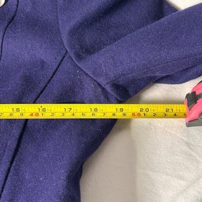 Guess double-breasted midi-length trench peacoat style wool blend coat M - Thumbnail 9