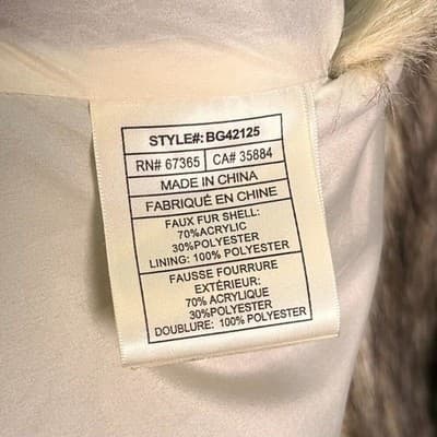 BB Dakota Brown & Cream Faux Fur Cape Small Mobwife - Thumbnail 9