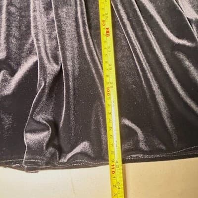 Scarlett Nite Woman Black Velvet Sleeveless Dress Size 18W - Thumbnail 7