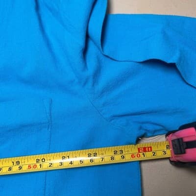 Sunbay Leisure Blue 100% Cotton Button Up Shirt Dress Cover Up Large - Thumbnail 7