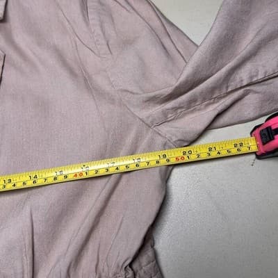 Calvin Klein Linen Blend Utility Jacket & Stretch Waist Pants Size L Safari - Thumbnail 10