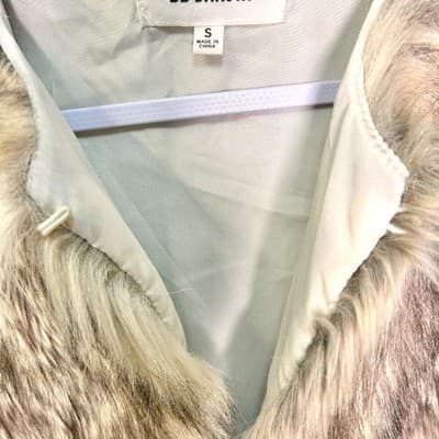 BB Dakota Brown & Cream Faux Fur Cape Small Mobwife - Thumbnail 6