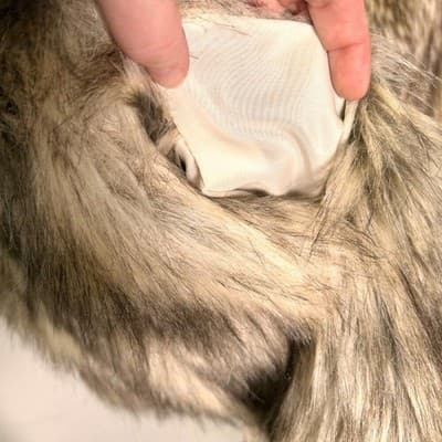 BB Dakota Brown & Cream Faux Fur Cape Small Mobwife - Thumbnail 5