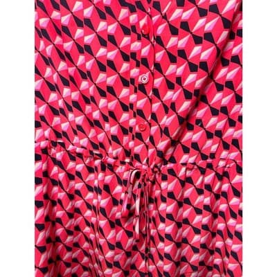 Kate Spade New York Silk Drawstring Dress Medium - Thumbnail 3