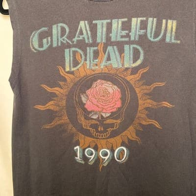 American Eagle Band Tee Grateful Dead 1990 T-shirt Festival Dress XS - Thumbnail 3