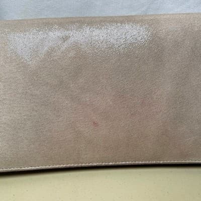 Betsey Johnson Envelope Clutch with Floral Detail Neutral Shimmer - Thumbnail 13