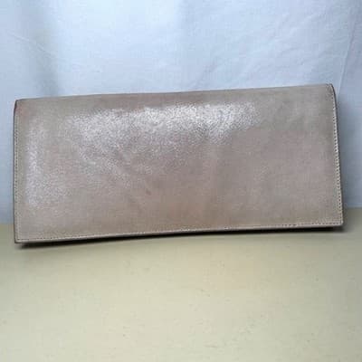 Betsey Johnson Envelope Clutch with Floral Detail Neutral Shimmer - Thumbnail 7