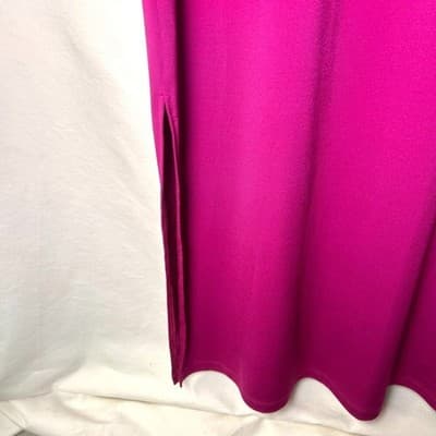 Bob Mackie Wearable Art Fuchsia Cap Sleeve Embroidered Dress Size M Old Money - Thumbnail 9