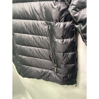 T. Tahari Black Puffer Jacket Removable Hood Expansion Panels Size Small - Thumbnail 8
