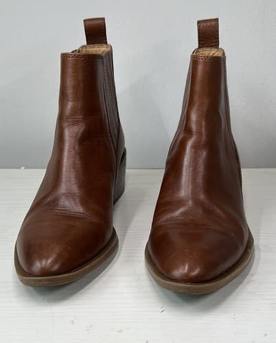 Crown Vintage brown leather booties 6 - Thumbnail 2