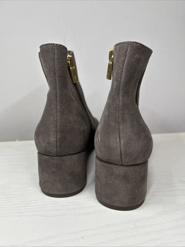 Kenneth Cole Reaction Grey Suede Zip Booties Size 8 - Thumbnail 4