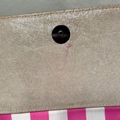 Betsey Johnson Envelope Clutch with Floral Detail Neutral Shimmer - Thumbnail 12